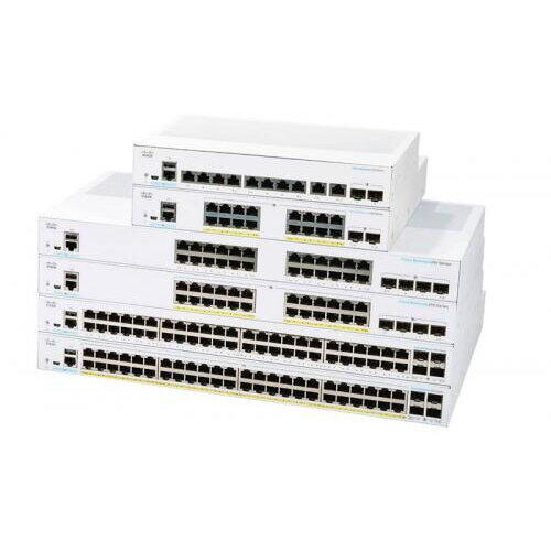 Switch Cisco CBS250-48P-4X-EU, 48 Porturi, PoE, Alb