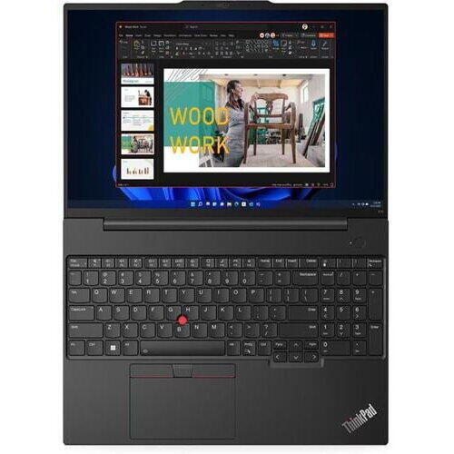 Laptop Lenovo ThinkPad E16, AMD Ryzen 7 7730U, 16 inch WUXGA, 16GB RAM, 512GB SSD, Free DOS, Negru
