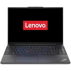Laptop Lenovo ThinkPad E16, Intel Core i5-1335U, 16 inch WUXGA, 16GB RAM, 512GB SSD, Free DOS, Negru
