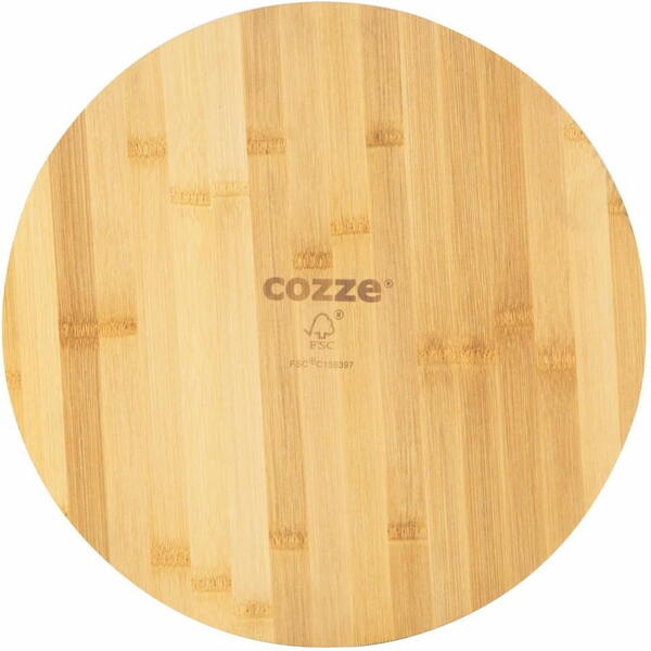 Tocator din bambus pentru pizza Cozze diametru 35 x 1,2 cm 90314