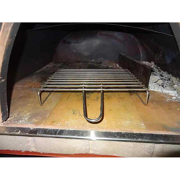 Gratar din inox pentru cuptor traditional pentru pizza pe lemne Maximus 32 x 27,5 x 6,5 cm