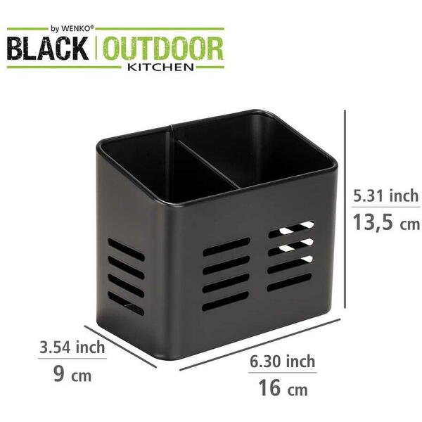 Suport pentru tacamuri Baco Wenko Black Outdoor Kitchen 55024100