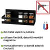 Suport magnetic pentru condimente Ima Wenko Black Outdoor Kitchen 30 x 12 x 11 cm negru 55068100