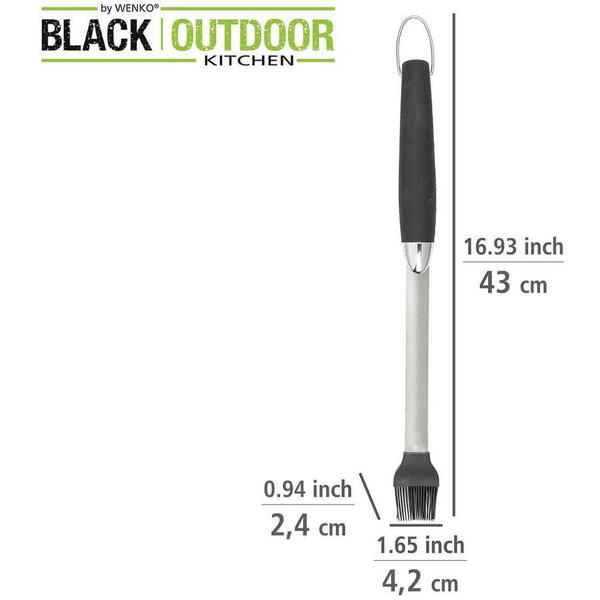 Pensula din silicon pentru gratar Wenko Black Outdoor Kitchen 55005100