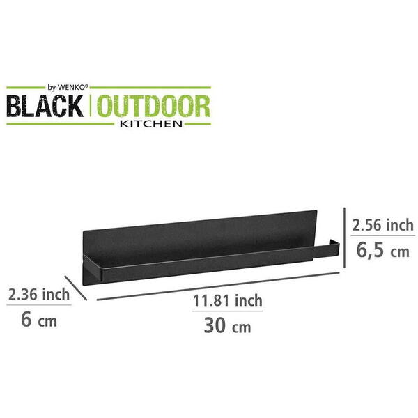 Suport magnetic pentru rola de hartie Wenko Black Outdoor Kitchen 55013100
