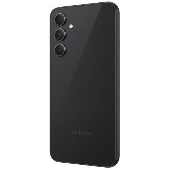 Telefon Mobil Samsung Galaxy A54, Enterprise Edition, Procesor Exynos 1380 Octa-Core, Super AMOLED touchscreen 6.4", 8GB RAM, 128GB Flash, Camera Tripla 50+12+5MP, Wi-Fi, 5G, Dual Sim, Android, Negru