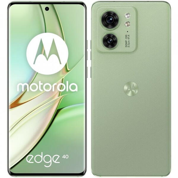 Telefon mobil Motorola Edge 40, Dual SIM, 8GB RAM, 256GB, 5G, Verde