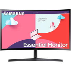 Monitor LED curbat Samsung Essential, 27", Full HD, 75Hz, 4ms, FreeSync, Negru