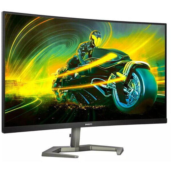 Monitor Gaming VA LED Philips Momentum 31.5" 32M1C5500VL/00, QHD (2560 x 1440), HDMI, DisplayPort, AMD FreeSync, Ecran Curbat, 165 Hz, 1 ms, Negru/Gri
