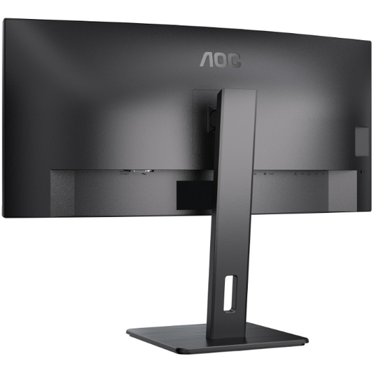 Monitor VA LED AOC 34" CU34P3CV, WQHD (3440 x 1440), HDMI, DisplayPort, AMD FreeSync, Ecran Curbat, Boxe, 100 Hz, Negru
