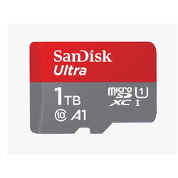 Card e memorie SanDisk Ultra microSDXC, 1TB, 120MB/s, A1 Class 10 UHS-I + SD Adapter