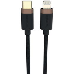 Cablu de date Duracell USB9012A, USB-C - Lightning, 1m, Negru