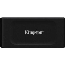SSD extern portabil Kingston XS1000, 2TB, USB 3.2, Negru
