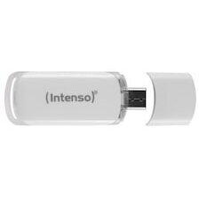 Stick USB Flash Line 3.1 Tip C, Intenso, 128 GB, Alb
