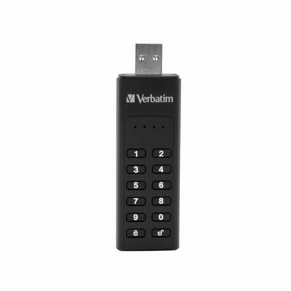 Memorie Usb Verbatim  3.0 Stick 128GB, Securizat, Tastatură - Retail
