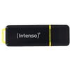 Memorie USB  Intenso High Speed Line - 128 GB - USB tip A - 3.2 Gen 1 (3.1 Gen 1) - 250 MB/s - Cap - Negru - Galben