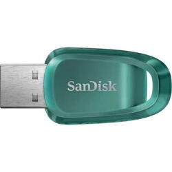 Memorie USB SanDisk Ultra, USB 3.2, 128 GB, Verde, 100 MB/s