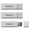 USB Stick Intenso 3 x 16 GB Alu Line Triple Pack Silver