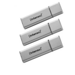 USB Stick Intenso 3 x 16 GB Alu Line Triple Pack Silver