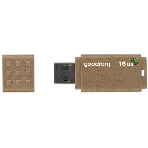 Stick memorie Goodram UME3 Eco Friendly, 16GB, USB 3.0, Maro