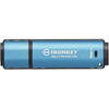 Memorie USB Kingston IronKey VP50 256GB USB 3.0 secure Blue