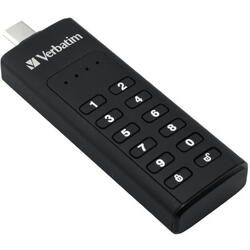 Memorie USB Verbatim Keypad Secure 32GB USB-C, Negru