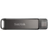 Memorie USB SanDisk iXpand Flash Drive Luxe 64GB, Type-C, conectori Lightning