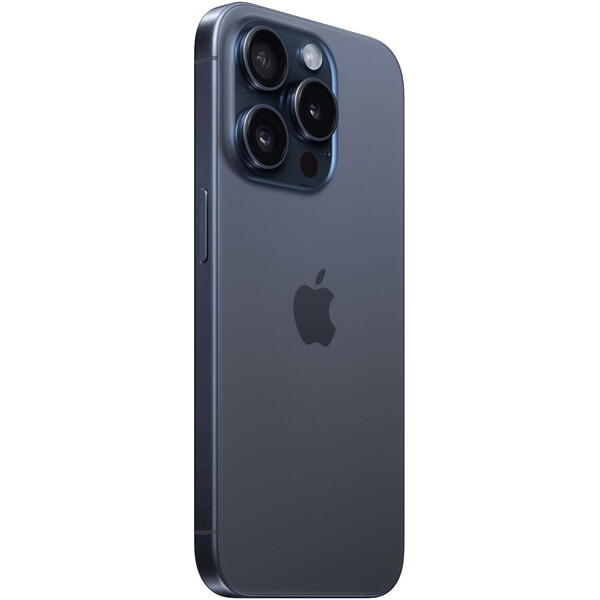 Telefon mobil Apple iPhone 15 Pro, 128GB, 5G, Albastru-Titan