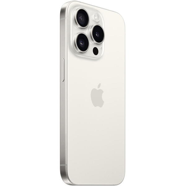 Telefon mobil Apple iPhone 15 Pro, 256GB, 5G, Alb-Titan