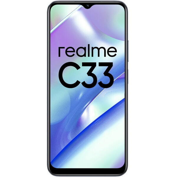 Telefon mobil Realme C33, Dual SIM, 4GB RAM, 64GB, 4G, Albastru