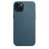 Husa telefon APPLE iPhone 15 Plus FineWoven Case cu MagSafe, Albastru inchis