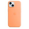 Husa telefon APPLE iPhone 15 Silicone Case cu MagSafe, Portocaliu