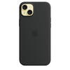 Husa telefon APPLE iPhone 15 Plus Silicone Case cu MagSafe, Negru