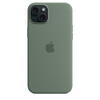 Husa telefon APPLE iPhone 15 Plus Silicone Case cu MagSafe, Verde