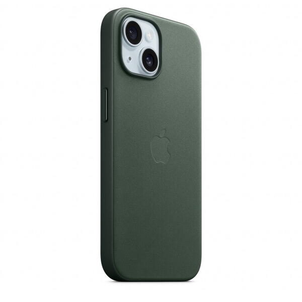 Husa telefon  Apple iPhone 15 FineWoven Case w MagSafe - Verde inchis