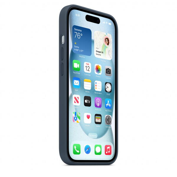 Husa telefon  Apple iPhone 15 Silicone Case w MagSafe - Albastru inchis