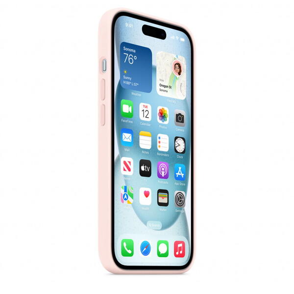 Husa telefon  Apple iPhone 15 Silicone Case w MagSafe - Roz