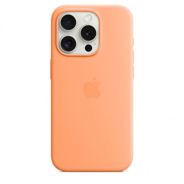 Husa telefon  Apple iPhone 15 Pro Silicone Case w MagSafe - Portocaliu
