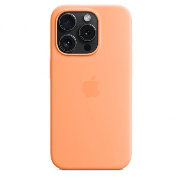 Husa telefon  Apple iPhone 15 Pro Silicone Case w MagSafe - Portocaliu