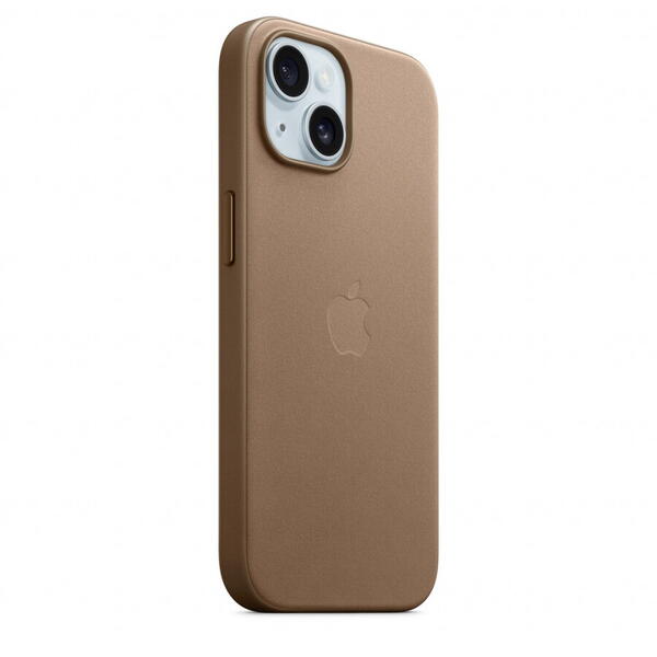 Husa telefon APPLE iPhone 15 FineWoven Case cu MagSafe - Maro