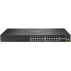 HP Hewlett Packard Enterprise Aruba 6200F 24G Class4 PoE 4SFP+ 370W Managed L3 Gigabit Ethernet (10/100/1000) Power over Ethernet (PoE) 1U Black