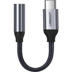 Adaptor Audio Ugreen  USB Type-C la 3.5 mm, 0.1 m, Gri