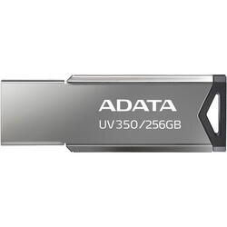 Memorie USB ADATA UV350, 256GB, USB 3.2, Metalic