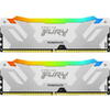 Kit Memorie Kingston Fury Renegade RGB White Intel XMP 3.0, 32GB, DDR5-6000MHz, CL32, Dual Channel