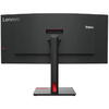 Monitor VA LED Lenovo ThinkVision 34" T34w-30, UWQHD (3440 x 1440), HDMI, DisplayPort, Ecran curbat, 4 ms, Negru