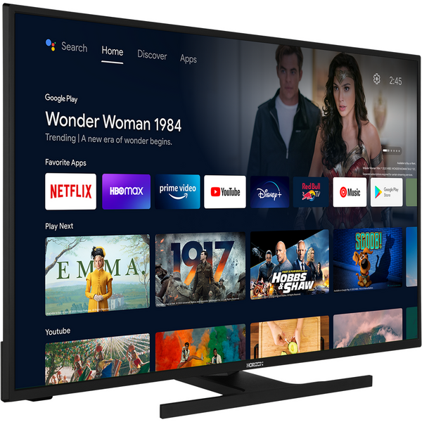 Televizon Horizon LED 43HL7390F/C, 108 cm, Smart Android, Full HD, Clasa F, Negru