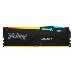 Memorie Kingston FURY Beast RGB, DDR5, 8GB, 5200MHz, CL36, 1.35V