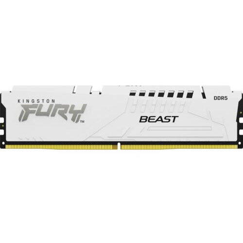 Memorie Kingston Fury Beast White Intel XMP 3.0, 16GB, DDR5-6000MHz, CL40