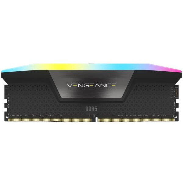 Memorie Corsair VENGEANCE XMP 3.0 2x16GB, DDR5, 7000MT/s, CL 40, RGB, Black Heatspreader, 1.4V, pentru Intel 700 Series