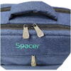 Rucsac Spacer New York pentru laptop 17", compartiment laptop si compartiment calatorie, buzunar frontal, waterproof, poliester, Albastru